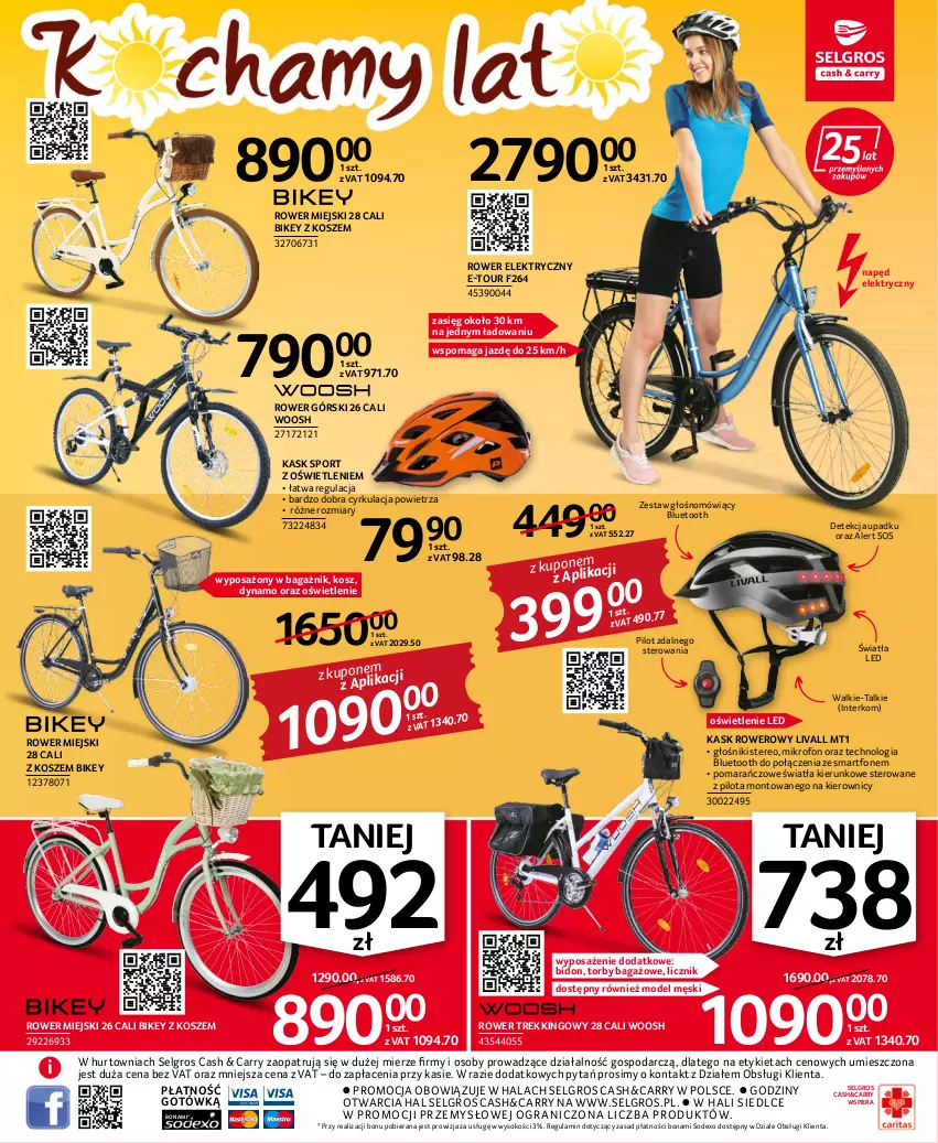 Gazetka promocyjna Selgros - Oferta przemysłowa - ważna 15.06 do 29.06.2022 - strona 3 - produkty: Głośnik, Gra, Kask, Kosz, LG, Mikrofon, Por, Rower, Rower elektryczny, Smartfon, Sok, Sos, Sport