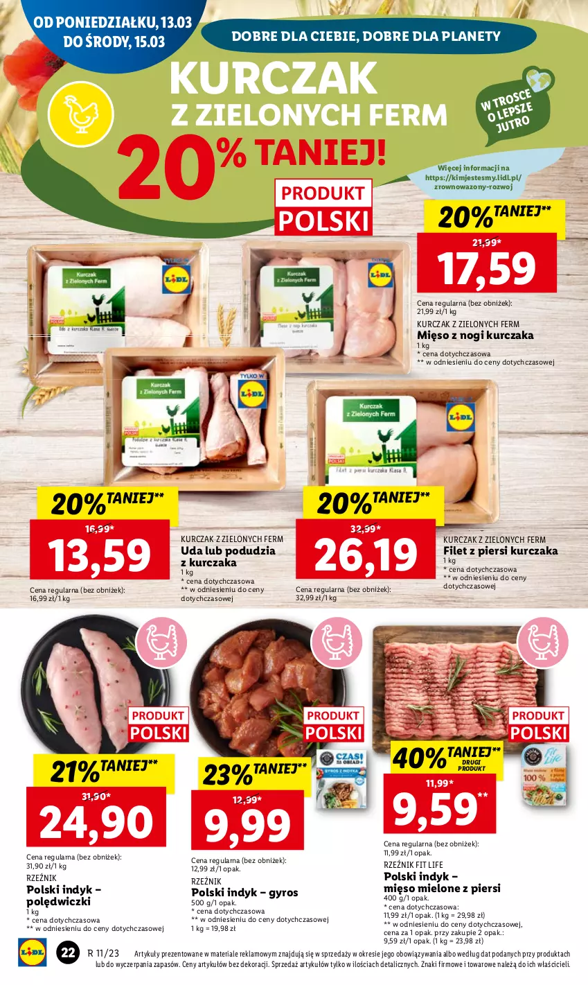 Gazetka promocyjna Lidl - GAZETKA - ważna 13.03 do 15.03.2023 - strona 26 - produkty: Filet z piersi kurczaka, Gyros, Kurczak, Mięso, Mięso mielone, Wazon