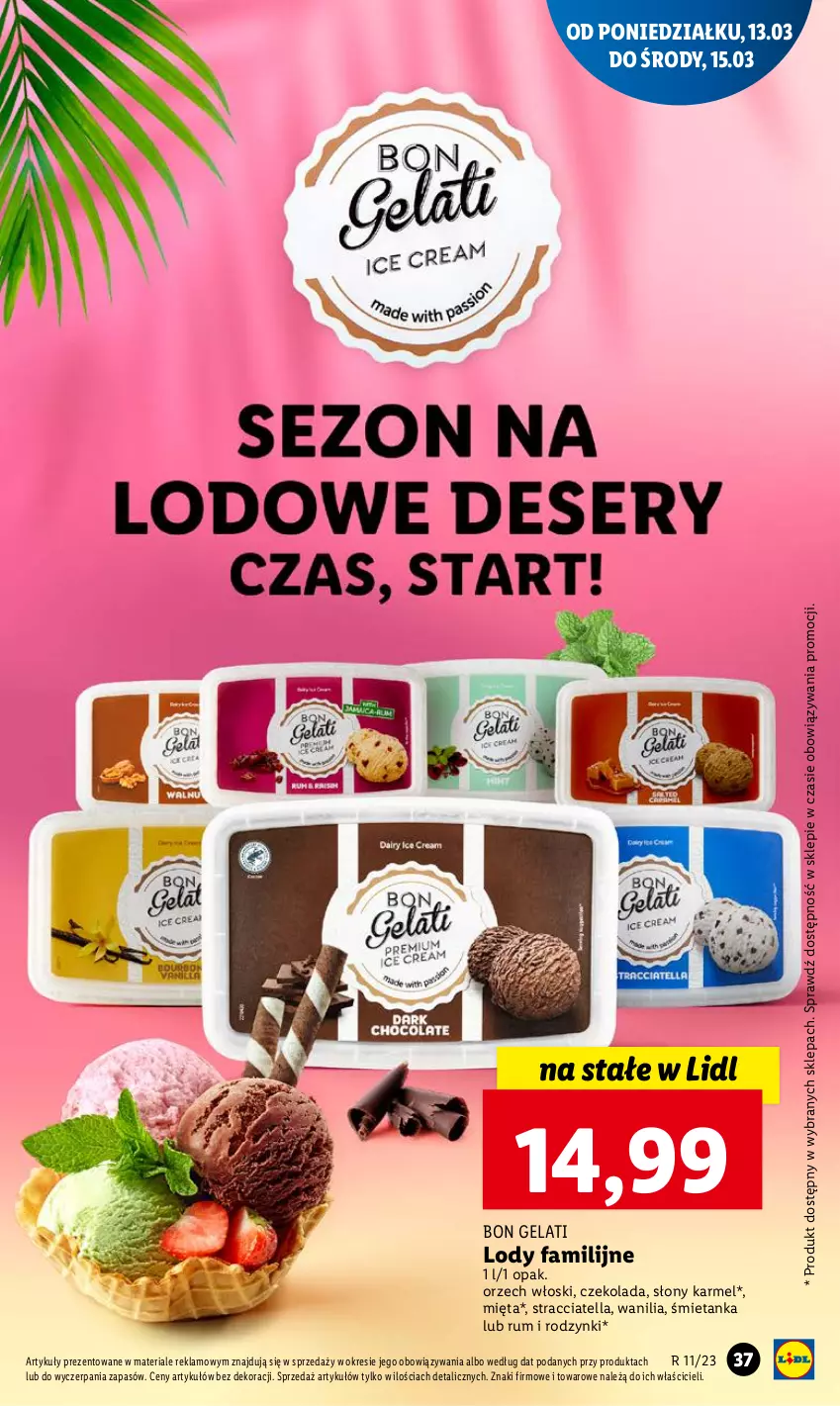 Gazetka promocyjna Lidl - GAZETKA - ważna 13.03 do 15.03.2023 - strona 41 - produkty: Czekolada, Fa, Lody, Mięta, Rodzynki, Rum