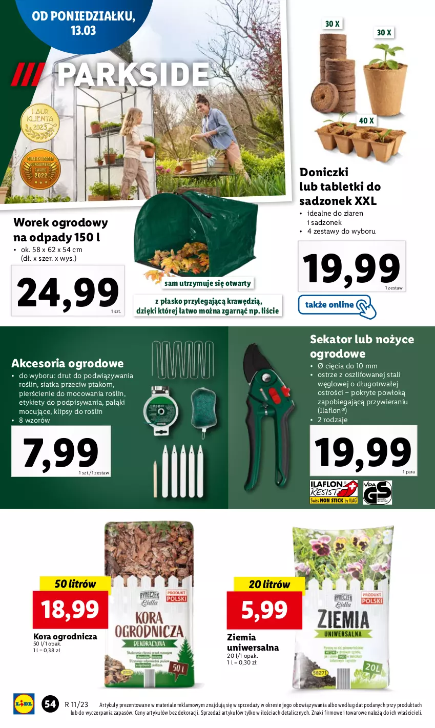 Gazetka promocyjna Lidl - GAZETKA - ważna 13.03 do 15.03.2023 - strona 60 - produkty: Noż, Nożyce, Sekator, Siatka, Tablet