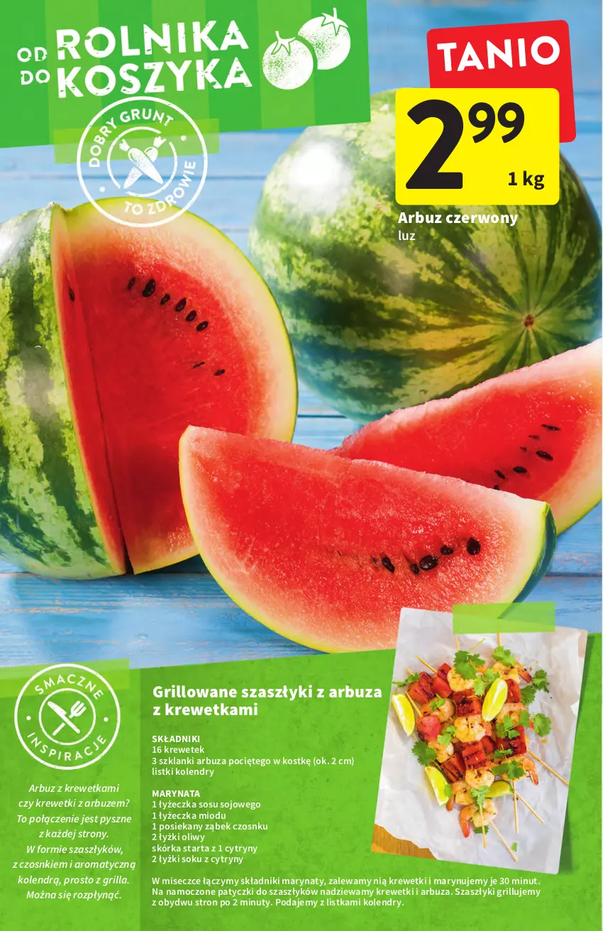 Gazetka promocyjna Intermarche - Start Tygodnia - ważna 27.06 do 29.06.2022 - strona 8 - produkty: Arbuz, Cytryny, Grill, Krewetki, Lanki, Nuty, Sok, Sos, Tarta