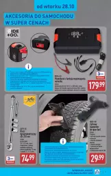 Gazetka promocyjna Aldi - Artykuły przemysłowe i tekstylia - Gazetka - ważna od 30.10 do 30.10.2025 - strona 9 - produkty: Piec, Lampa robocza LED, Sos, Por, Pojazd, Tran, LANA, Silan, Torba, Rower, Młotek, Sport, Młot, Bieżnik, Powerbank, Lampa, Kompresor, Mobil, Akumulator