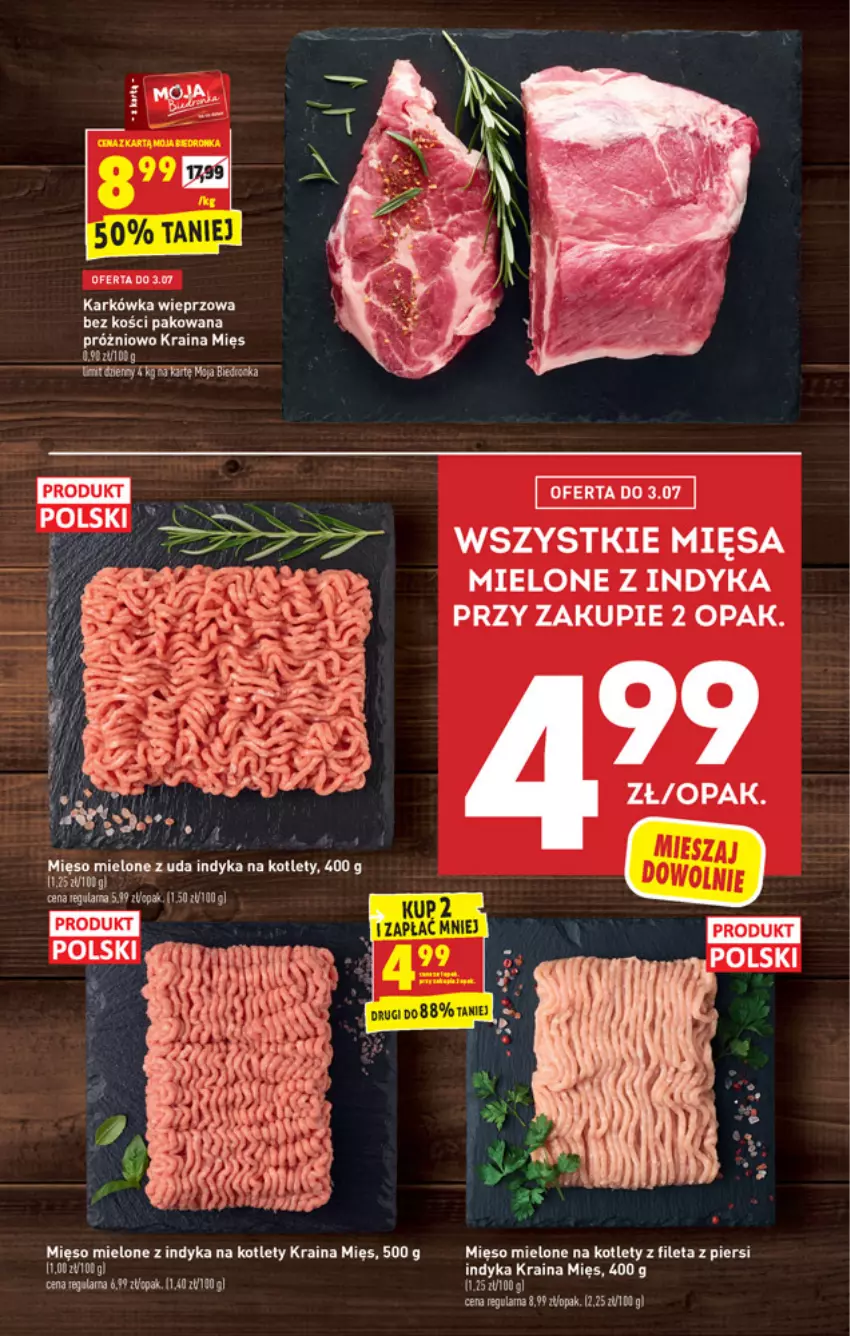 Gazetka promocyjna Biedronka - W tym tygodniu - ważna 01.07 do 07.07.2021 - strona 15 - produkty: Gala, Karkówka wieprzowa, Kotlet, Mięso, Mięso mielone