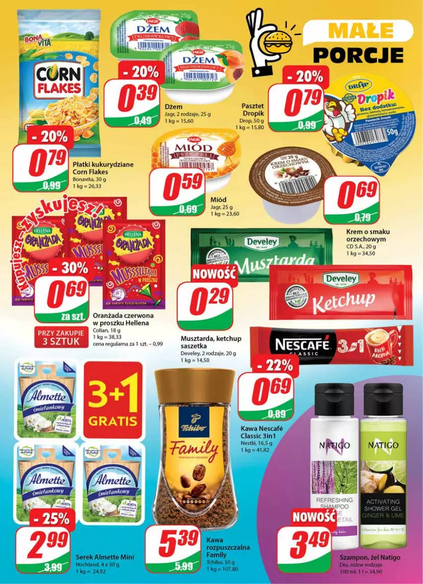 Gazetka promocyjna Dino - Gazetka - ważna 23.06 do 29.06.2021 - strona 5 - produkty: Corn flakes, Dżem, Hellena, Jagr, Ketchup, Miód, Mus, Musztarda, Oranżada, Pasztet, Szampon