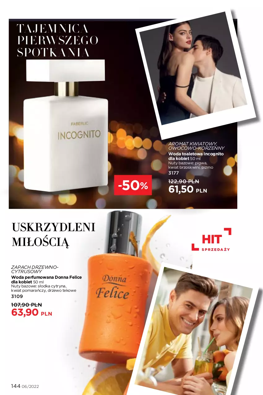 Gazetka promocyjna Faberlic - ważna 04.04 do 24.04.2022 - strona 144 - produkty: Nuty, Perfum, Woda, Woda perfumowana, Woda toaletowa