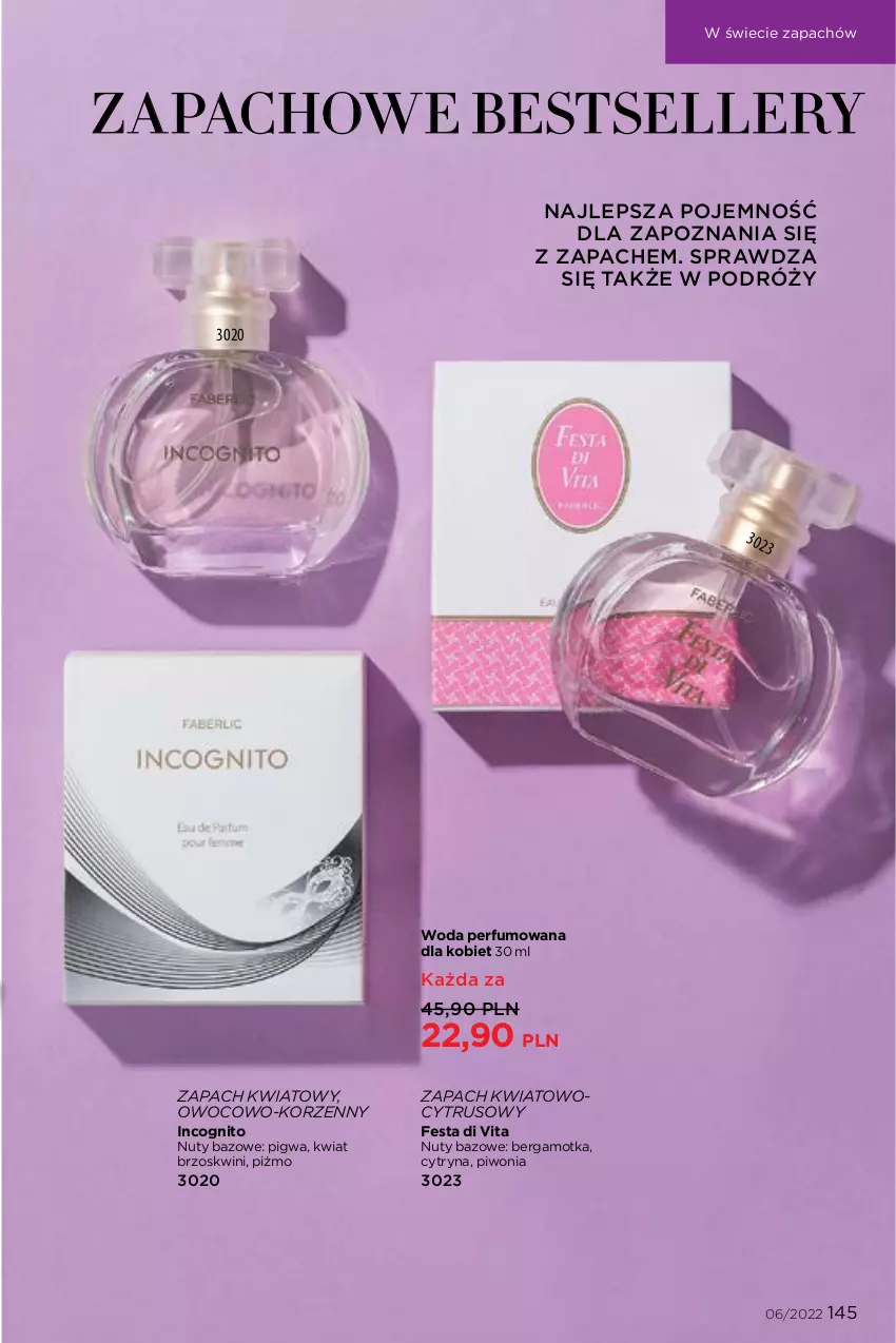 Gazetka promocyjna Faberlic - ważna 04.04 do 24.04.2022 - strona 145 - produkty: Nuty, Perfum, Piwo, Woda, Woda perfumowana