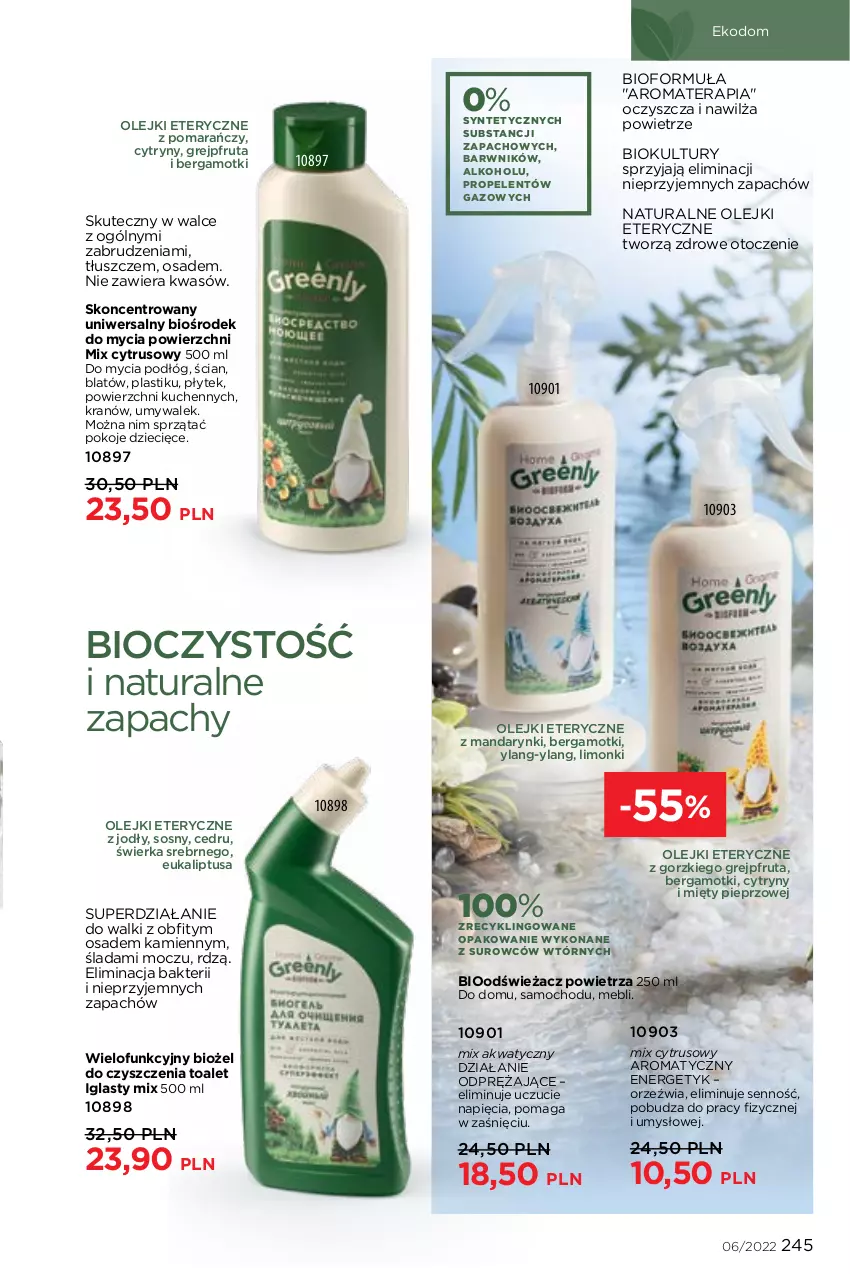 Gazetka promocyjna Faberlic - ważna 04.04 do 24.04.2022 - strona 245 - produkty: Cytryny, Dzieci, Grejpfrut, Mandarynki, Odświeżacz powietrza, Olej, Pieprz, Sos, Tera