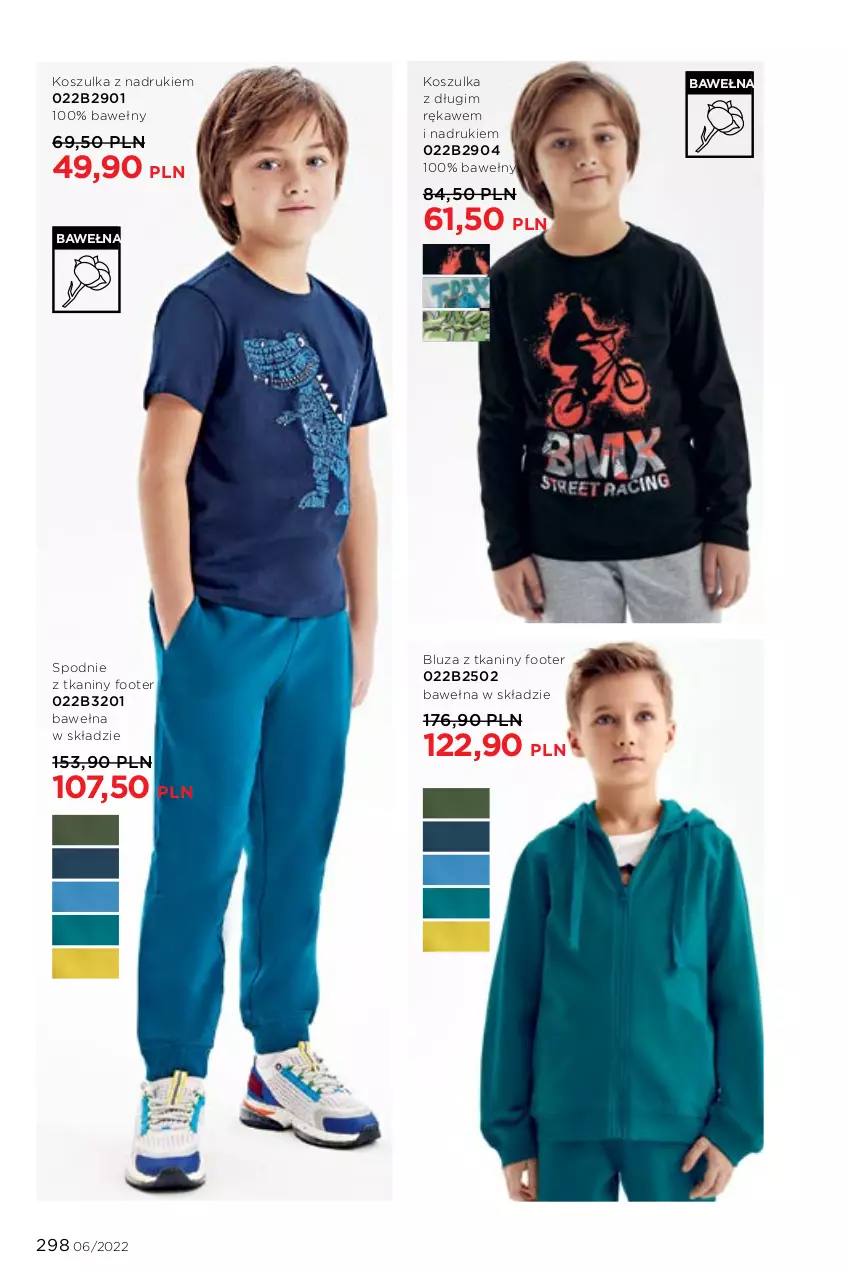 Gazetka promocyjna Faberlic - ważna 04.04 do 24.04.2022 - strona 298 - produkty: Bluza, Kosz, Koszulka, Spodnie, Wełna