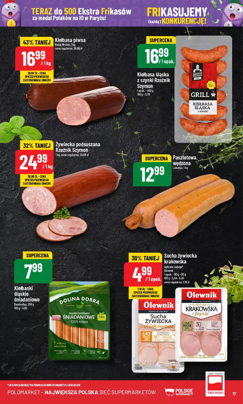 Gazetka promocyjna PoloMarket - Gazetka pomocyjna - ważna 31.07 do 06.08.2024 - strona 17 - produkty: Danio, Grill, Kiełbasa, Kiełbasa piwna, Kiełbasa śląska, Madej Wróbel, Tera