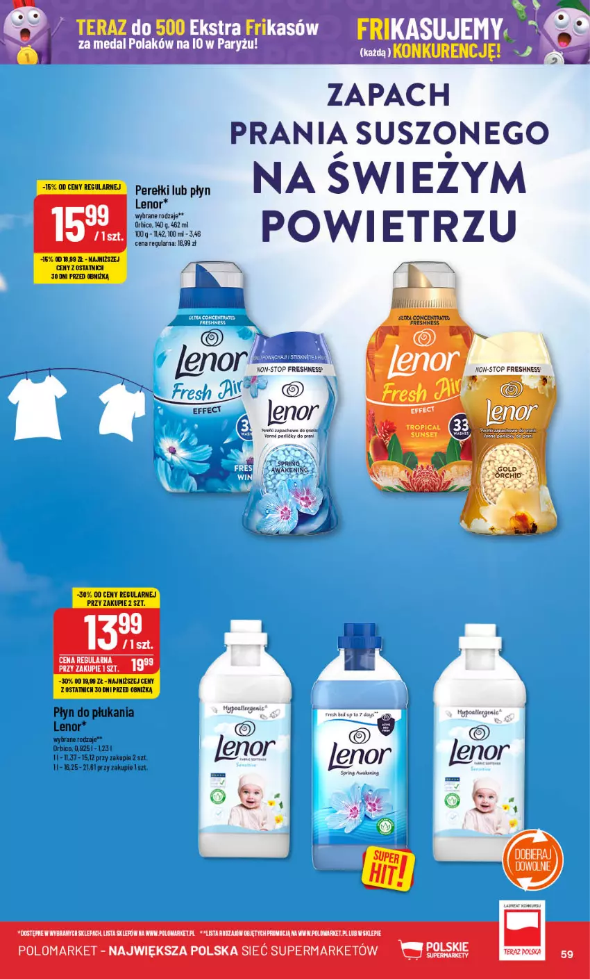 Gazetka promocyjna PoloMarket - Gazetka pomocyjna - ważna 31.07 do 06.08.2024 - strona 59 - produkty: BIC, Lenor, Płyn do płukania, Tera