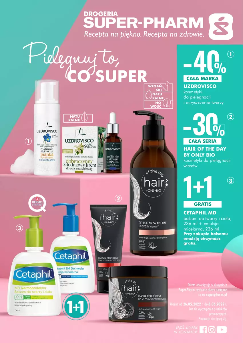 Gazetka promocyjna Super Pharm - Gazetka - ważna 26.05 do 08.06.2022 - strona 1 - produkty: Cetaphil, Emulsja, Gra, Ser