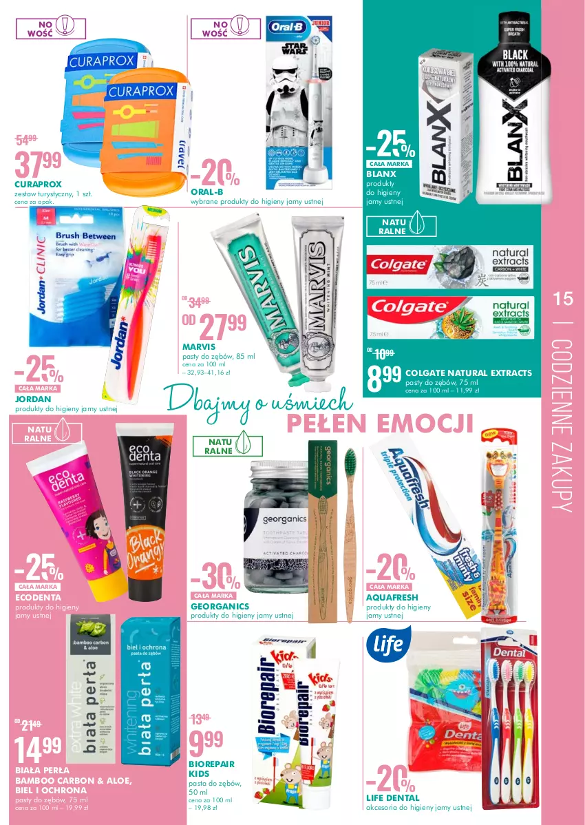 Gazetka promocyjna Super Pharm - Gazetka - ważna 26.05 do 08.06.2022 - strona 15 - produkty: Aquafresh, Biorepair, Colgate, Curaprox, Ecodenta, LG, Perła