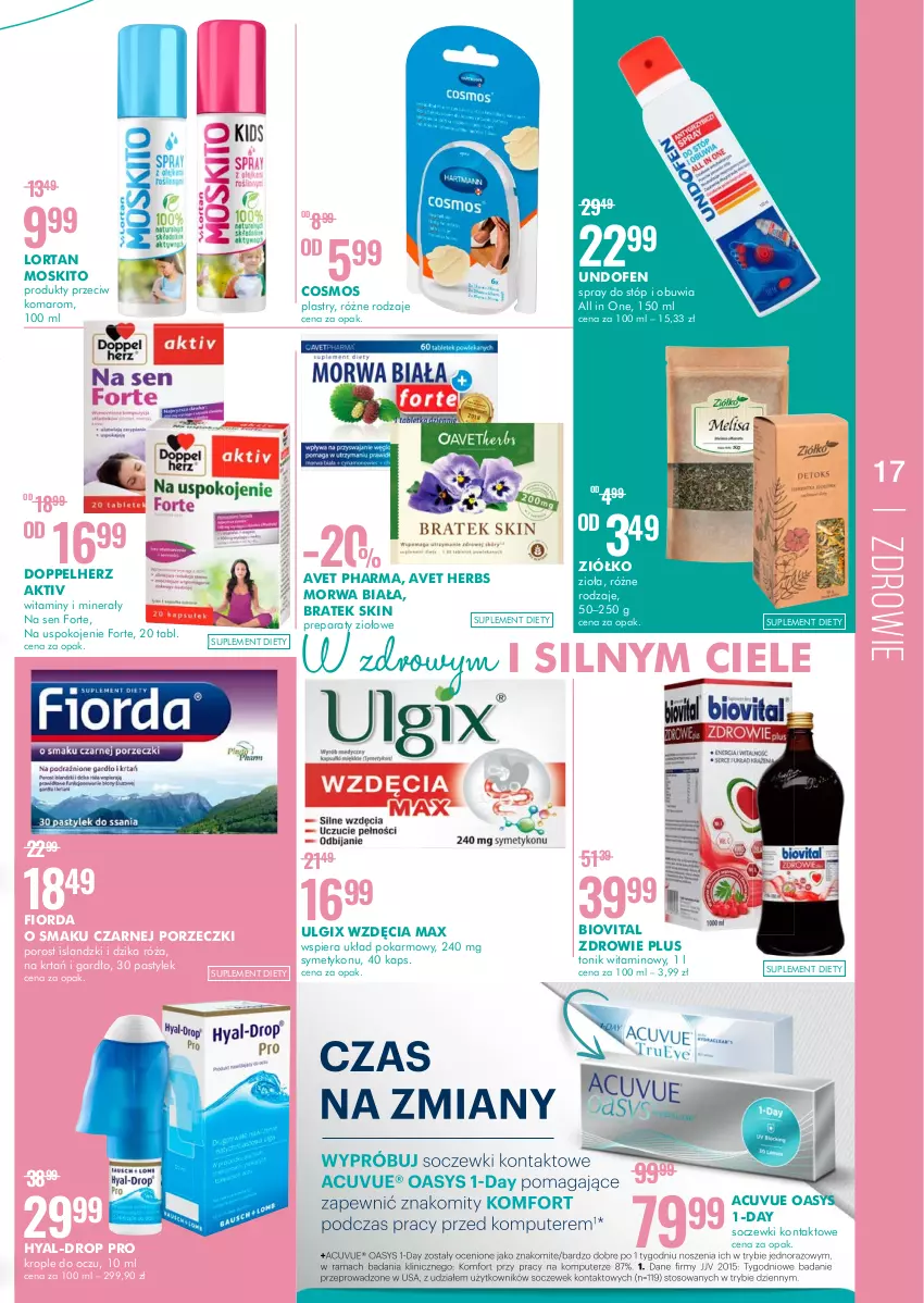 Gazetka promocyjna Super Pharm - Gazetka - ważna 26.05 do 08.06.2022 - strona 17 - produkty: Biovital, Doppelherz, Fiorda, LG, Por, Soczewki kontaktowe, Undofen, Zdrowie