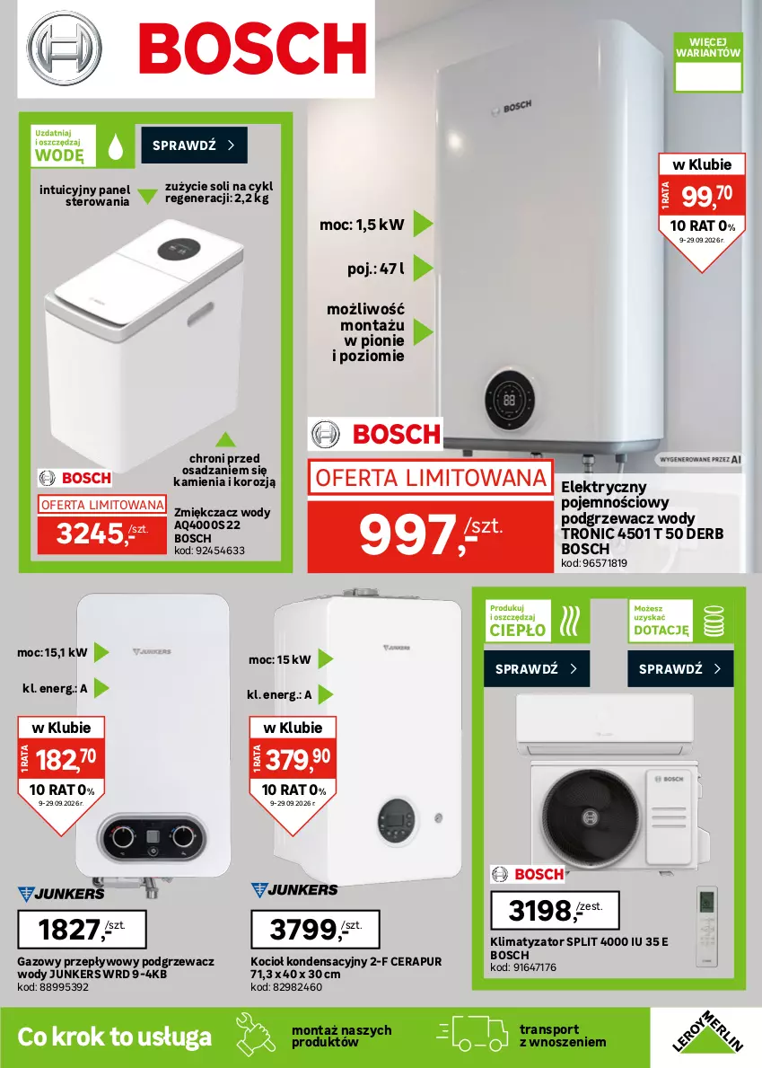 Gazetka promocyjna Leroy Merlin - Gazetka Leroy Merlin - ważna 09.09 do 29.09.2026 - strona 29 - produkty: Bosch, Koc, Por, Pur, Sport, Tran, Woda, Zlew, Zlewozmywak