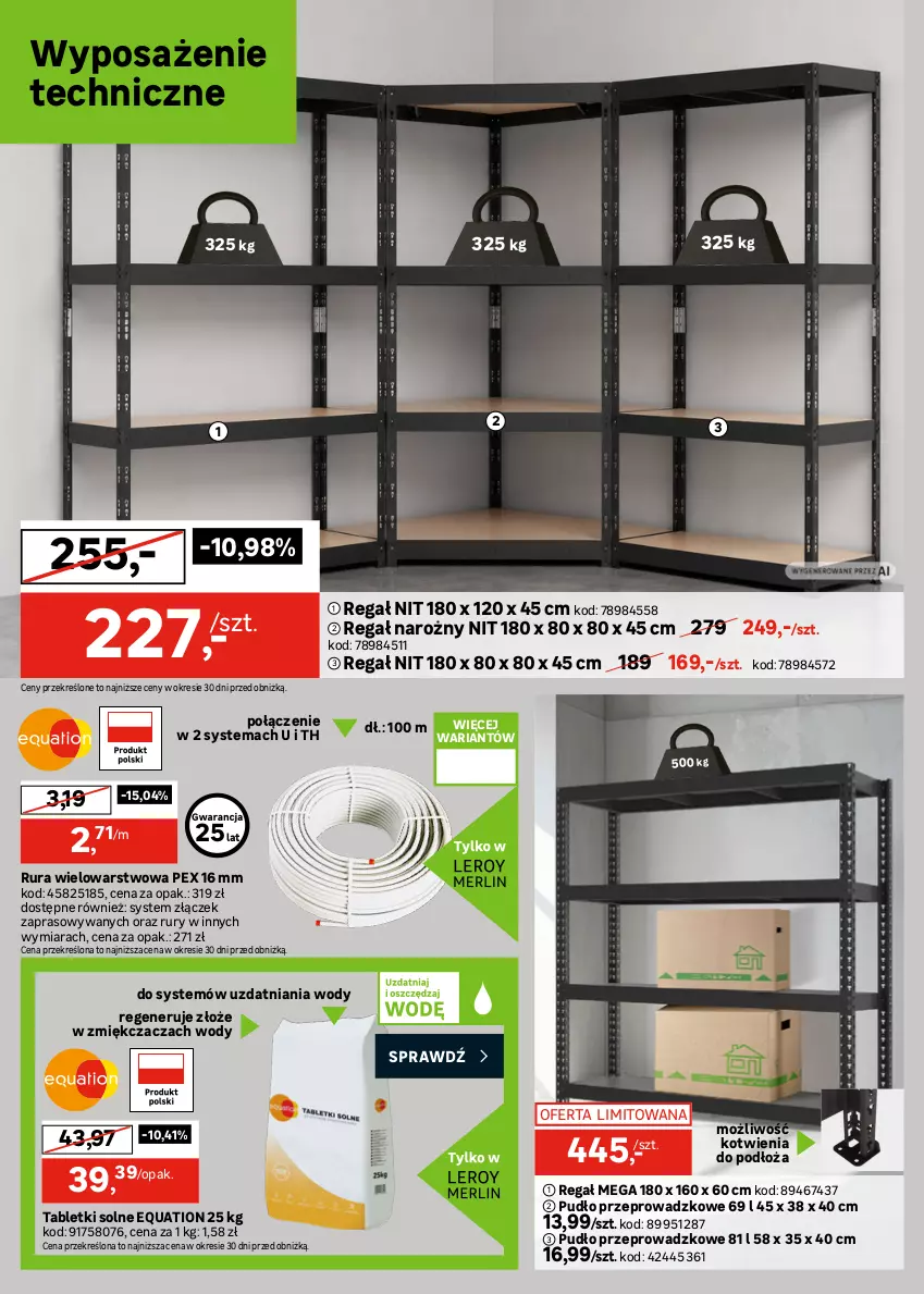 Gazetka promocyjna Leroy Merlin - Gazetka Leroy Merlin - ważna 09.09 do 29.09.2026 - strona 34 - produkty: Gniazdo pojedyncze, Przewód, Ramka, Regał, Rura, Rura wielowarstwowa, Ser, Tablet, Włącznik podwójny, Włącznik pojedynczy