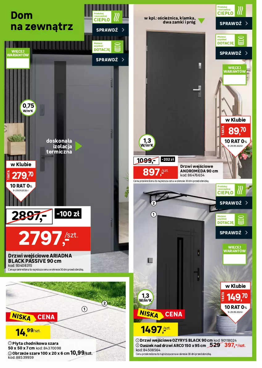 Gazetka promocyjna Leroy Merlin - Gazetka Leroy Merlin - ważna 09.09 do 29.09.2026 - strona 8 - produkty: Akumulator, Chodnik, Domofon, Drzwi, Drzwi wejściowe, HP, Intel, Kamera, Klamka, Lack, Płyta, Ser, Wideodomofon