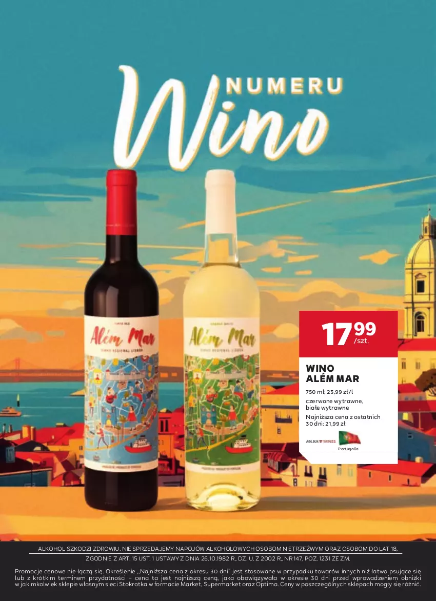 Gazetka promocyjna Stokrotka - W dobrym smaku! - ważna 16.04 do 13.05.2026 - strona 19 - produkty: Optima, Por, Wino