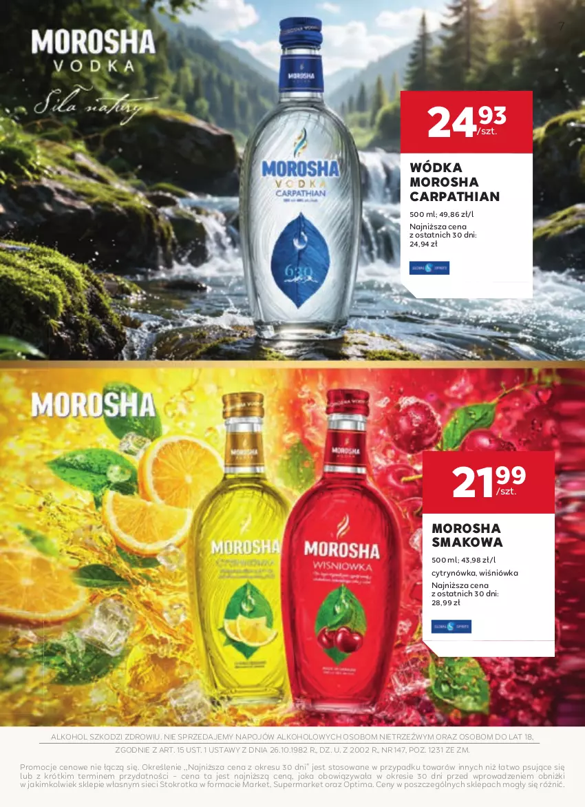 Gazetka promocyjna Stokrotka - W dobrym smaku! - ważna 16.04 do 13.05.2026 - strona 7 - produkty: Optima, Wódka