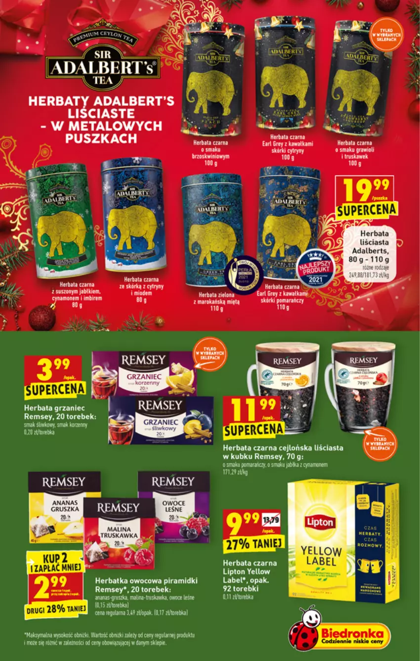 Gazetka promocyjna Biedronka - W tym tygodniu - ważna 20.12 do 24.12.2021 - strona 37 - produkty: Ananas, Cytryny, Gra, Herbata, Herbata czarna, Imbir, Lipton, Por