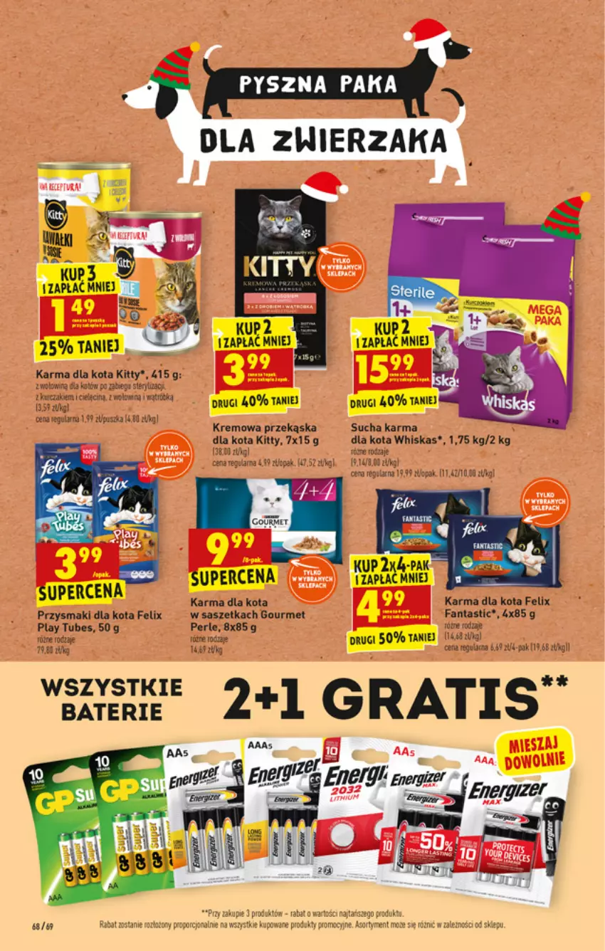 Gazetka promocyjna Biedronka - W tym tygodniu - ważna 20.12 do 24.12.2021 - strona 68 - produkty: Fa, Fanta, Felix, Gra, Por, Przysmaki, Sucha karma, Tarta, Whiskas