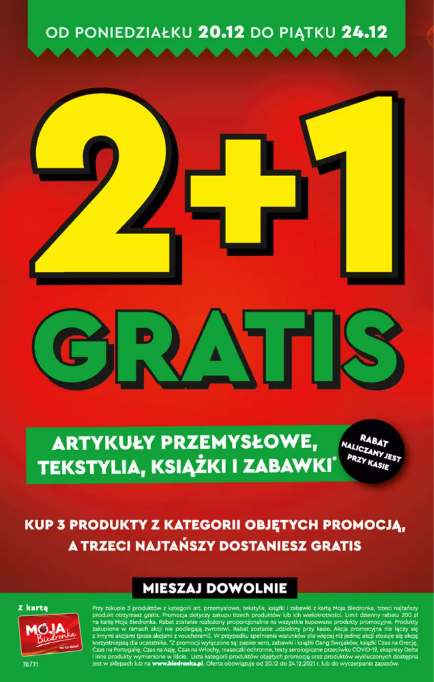 Gazetka promocyjna Biedronka - W tym tygodniu - ważna 20.12 do 24.12.2021 - strona 70 - produkty: Dron, Gra, Papier, Por, Rama, Ser