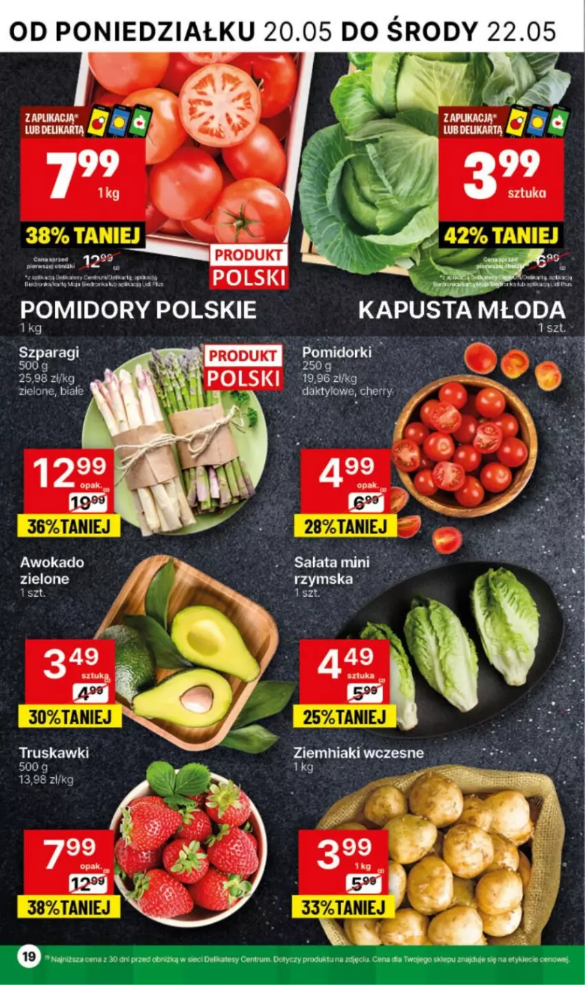 Gazetka promocyjna Delikatesy Centrum - NOWA GAZETKA Delikatesy Centrum od 20 maja! 20-26.05.2024 - ważna 20.05 do 26.05.2024 - strona 19 - produkty: Fa, Pomidorki, Pomidory, Rum, Truskawki, Ziemniaki