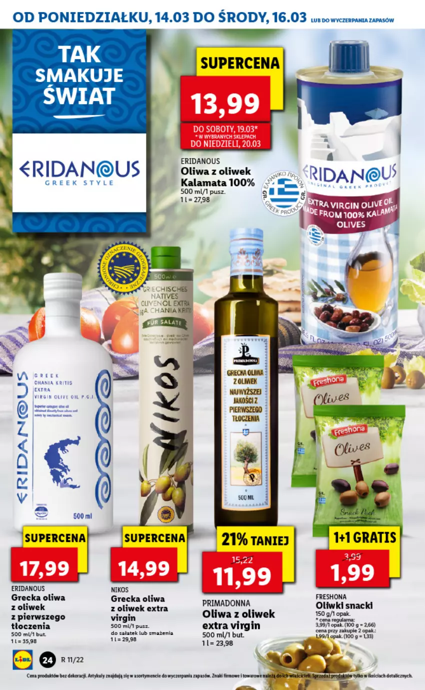 Gazetka promocyjna Lidl - GAZETKA - ważna 14.03 do 16.03.2022 - strona 24 - produkty: Gin, Oliwa z oliwek, Oliwki, Prima