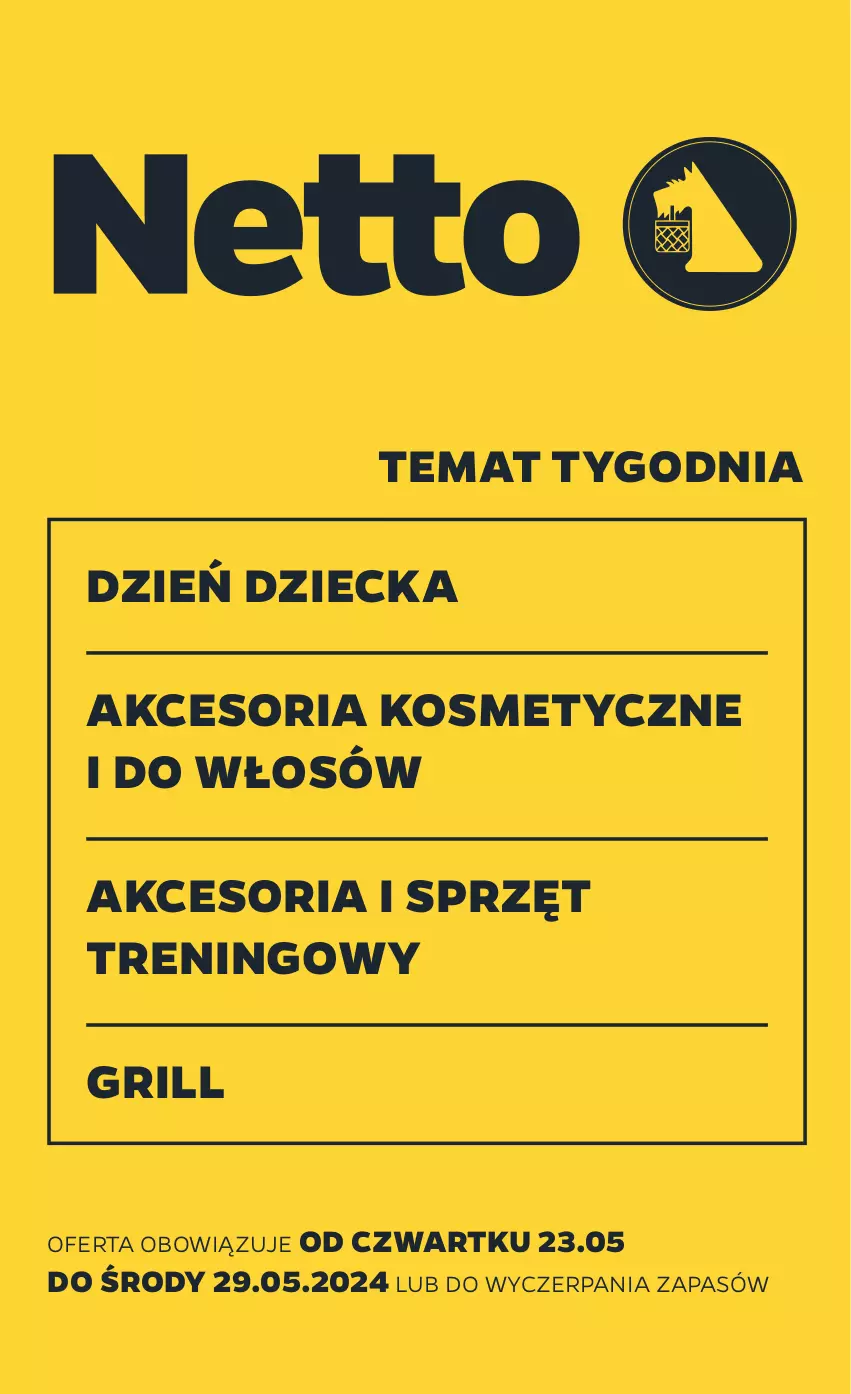 Gazetka promocyjna Netto - Akcesoria i dodatki - ważna 23.05 do 29.05.2024 - strona 1 - produkty: Grill