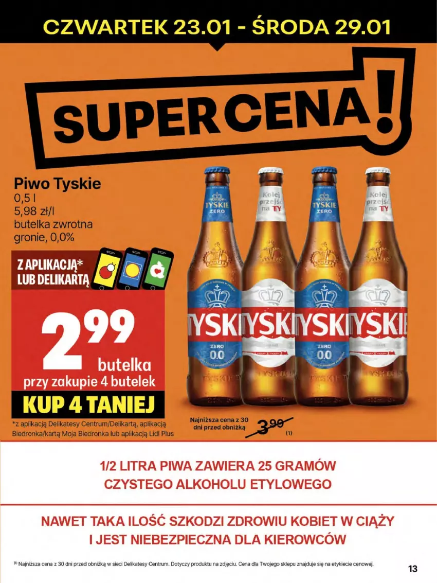 Gazetka promocyjna Delikatesy Centrum - NOWA GAZETKA Delikatesy Centrum od 23 stycznia! 23-29.01.2025 - ważna 23.01 do 29.01.2025 - strona 13 - produkty: Dron, Piwo, Rum, Tyskie