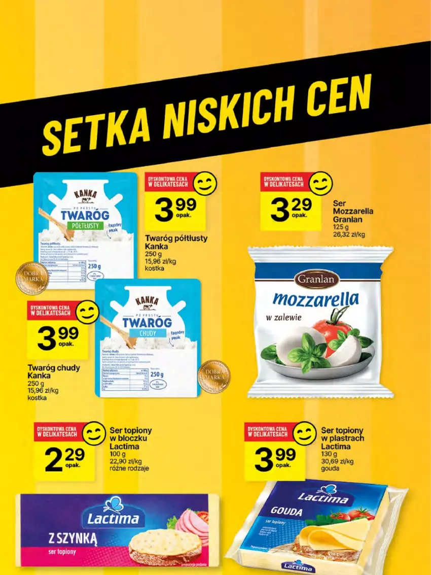 Gazetka promocyjna Delikatesy Centrum - NOWA GAZETKA Delikatesy Centrum od 23 stycznia! 23-29.01.2025 - ważna 23.01 do 29.01.2025 - strona 46 - produkty: Gouda, Gra, Mozzarella, Ser, Ser topiony, Top, Twaróg, Twaróg chudy, Twaróg półtłusty