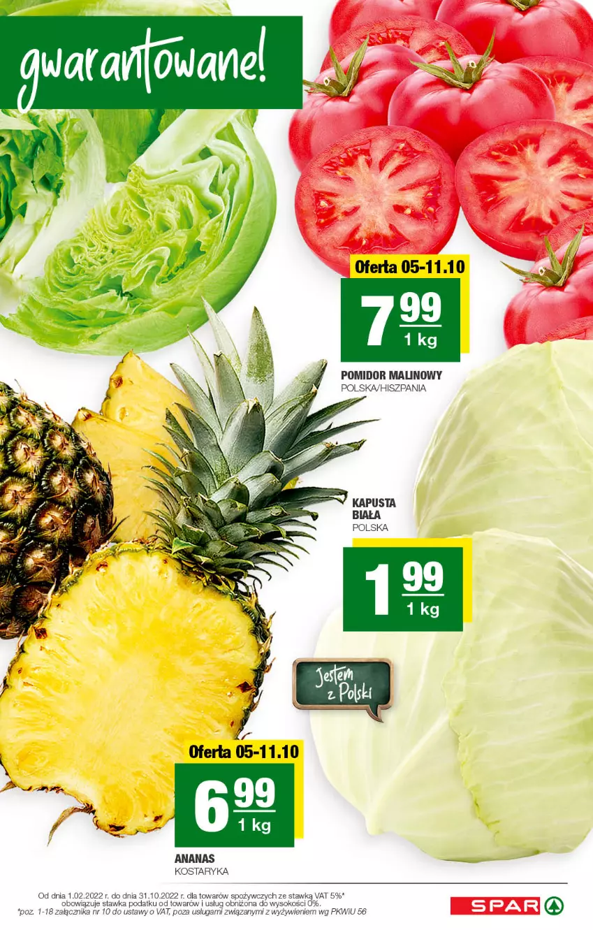 Gazetka promocyjna Spar - Spar - ważna 04.10 do 14.10.2022 - strona 3 - produkty: Ananas, Pomidor malinowy, Sok