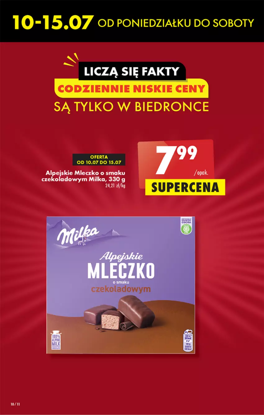 Gazetka promocyjna Biedronka - Od czwartku - ważna 13.07 do 19.07.2023 - strona 10 - produkty: Milka, Mleczko