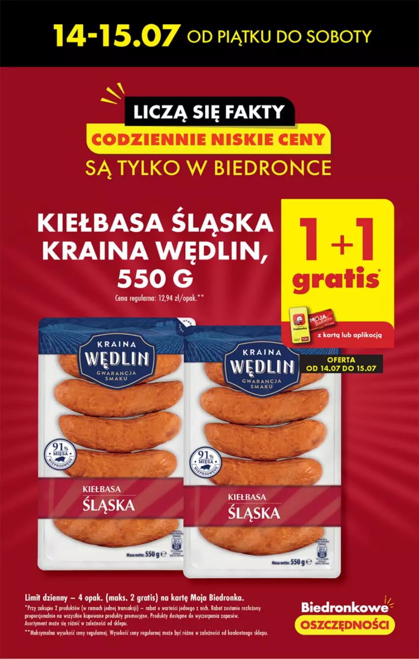 Gazetka promocyjna Biedronka - Od czwartku - ważna 13.07 do 19.07.2023 - strona 3 - produkty: Dron, Gra, Kiełbasa, Kiełbasa śląska, Robot, Sejf, Tran